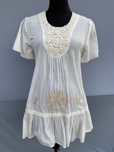 ผ้าฝ้ายทำด้วยมือสไตล์อินเดียแขนยาวเอวธรรมชาติพิมพ์ลายตามรูปเงาดำตรงของขวัญเจ้าสาวแบบส่วนตัวสำหรับผู้หญิง - Product Image 2