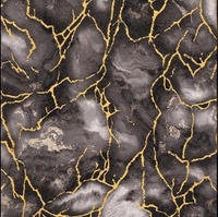 Papier peint PVC à motif marbré floral avec lignes dorées, imperméable, pour murs de fond de chambre moderne, hôtels, appartements, maison
