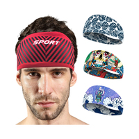 Diadema deportiva de poliéster cómoda y absorbente para hombres y mujeres, bandas para el pelo de Yoga para correr, Fitness, entrenamiento, bandas para el sudor para deportes