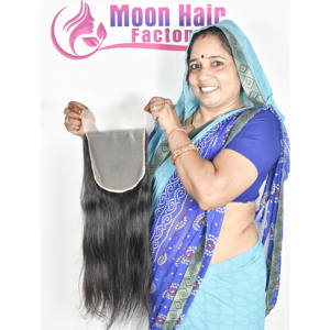 Mejor Proveedor de Cabello Humano con Cutículas Alineadas, Mechones Lisos, Suaves y Brillantes, Precio al por Mayor, Cabello Humano Natural de la India - Product Image 6