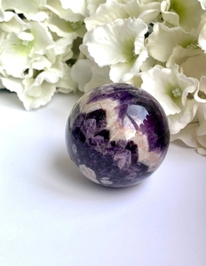 ควอตซ์คริสตัล Amethyst,ลูกบอลบำบัดธรรมชาติหินในฝันหินเรกิบำบัดแบบโบราณลูกบอลพื้นเมืองสำหรับผู้หญิง - Product Image 5