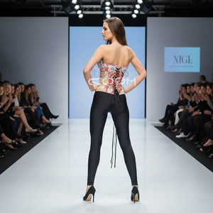 Corsé con Estampado de León y Billetes, con Cierre Frontal, para Moda y Fiestas - Product Image 6