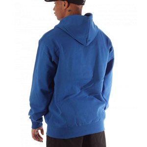 Sweat-shirt à capuche bleu de haute qualité pour homme, 100% coton molletonné, coupe décontractée, couleur unie, avec poche, idéal pour l'automne - Product Image 5