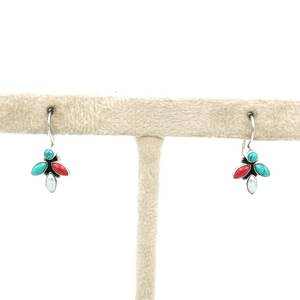 ต่างหูเม็ดเดี่ยวสีเงินสเตอร์ลิง925ไข่มุกเทอร์ควอยซ์หลากสีธรรมชาติหรูหราของขวัญแต่งงานสำหรับเธอที่ทันสมัย - Product Image 1