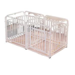 Botón de Casa de perro de plástico sólido de 7-9 piezas, jaula para mascotas antiescape para interiores, inodoro de <span class=keywords><strong>entrenamiento</strong></span>, malla metálica de acero inoxidable pequeño y mediano - Product Image 1