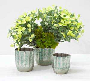 Fancy Hot Aluminum Hammered <b>Texture</b> Rose Gold Color Hot Selling Fancy Modern Flower <b>Vase</b> Unique Style Fancy Wedding Flower <b>Vase</b> - Product Image 3