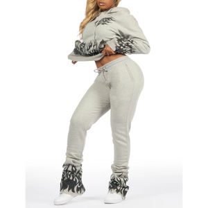 Women Tracksuit Jogging Suit Casual <b>Thermal</b> Set Comfortable Breathable Activewear Outfit for Cold Training - Product Image 1