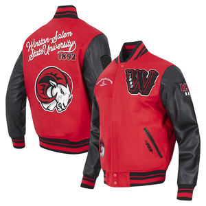 Custom <b>Men's</b> Baseball <b>Jacket</b> Logo Patch <b>Trucker</b> Letterman Varsity Leather <b>Jacket</b> Street Wear Varsity Varsity <b>Jacket</b> Finished - Product Image 5