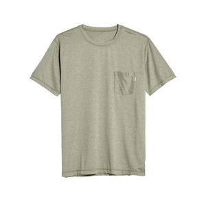 T-shirt en polyester avec poche frontale, logo personnalisé, manches courtes, col u - Product Image 5