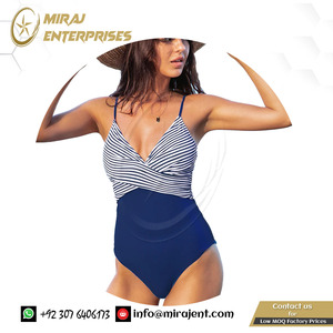 Monokini <strong>Girls</strong> Beach <strong>Bathing</strong> <strong>Suit</strong> Swimwear Banana Leaf Twist-Front Swimsuit Women Sexy V-neck Padded Cups
