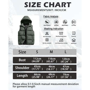 men's vest Factory Price Men <b>Gilets</b> Sleeveless Bubble Puffer Vest outerwear casual <b>quilted</b> Jacket Waistcoats Warm Winter for Men - Product Image 5