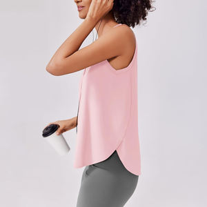 OEM personalizado ligero de las mujeres gimnasio entrenamiento Fitness ropa transpirable tela Yoga Tops Etiqueta Privada logotipo impresión personalización - Product Image 2