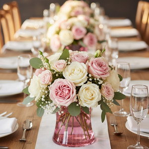 Vase en verre rose Rosario VMA1110PK, soufflé à la machine - 8 - Product Image 5