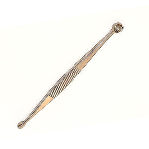 Cureta dérmica de doble extremo de alta calidad, instrumento de acero inoxidable pulido con microacabado Manual para cirugía plástica - Product Image 2