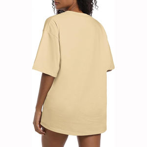 Camiseta de entrenamiento de algodón de gran tamaño con logotipo personalizado para mujer Summer Casual Athletic Washed Runnin - Product Image 2