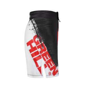 Pantalones Cortos de MMA Blancos de Diseño Personalizado GREEN HILL, Ropa de Poliéster Elástico para Grappling y BJJ para Gimnasio, Sublimados (10535) - Product Image 2