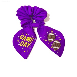 Trendy Customized Indian Hand Embroidery Seed Beaded <b>Scrunchies</b> <b>Hair</b> Accessory Danger Knife Design Customized Beaded <b>Scrunchies</b> - Product Image 2