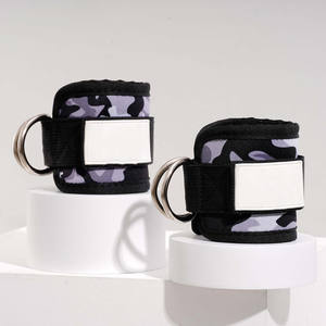 Correa de Tobillo de Neopreno para Gimnasio con Logotipo Personalizado, con Anillo en D, Acolchado Grueso, Ajustable, Accesorio de Entrenamiento para Hombres y Mujeres - Product Image 1