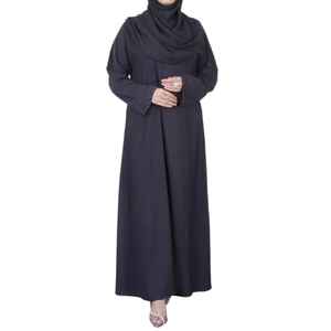 Abaya Moderna para Mujeres Musulmanas Modestas, Talla Grande, Cintura Sin Costuras con Detalles de Botones para Eventos Laborales, Uso Diario, Ropa Islámica - Product Image 1