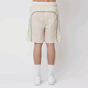 กางเกงขาสั้นชายหาดสไตล์ไฮสตรีทสำหรับผู้ชายกางเกงขาสั้นผ้าฝ้ายมีเชือกผูกน้ำหนักเบาระบายอากาศได้ดีในฤดูร้อนสีพื้นเย็นและทันสมัย - Product Image 6