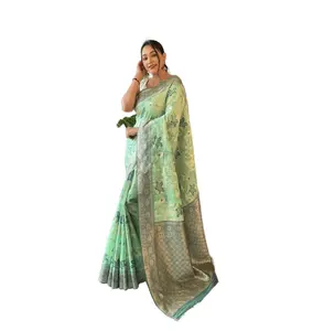 R & D Exports New Collection Women's Cotton Silk Saree