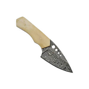 Couteau de skinner fait à la main en acier damas à lame forgée fixe chasse Camping taille personnalisée couteau de skinner fait à la main - Product Image 4