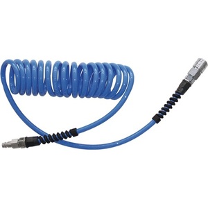 Ensemble de tuyaux spirales, diamètre intérieur 6,5 mm, diamètre extérieur 10 mm, longueur 10 m, DN 7,2, raccord EWO pour outils d'atelier - Product Image 1