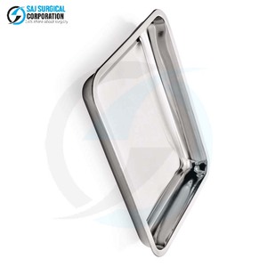 Bandeja Universal Manual de Acero Inoxidable, Duradera, Reutilizable, Diseño Multiusos para Cirugía General, Certificación CE - Product Image 2