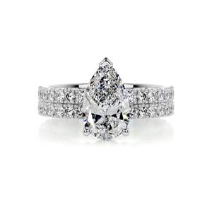 ชุดสำหรับเจ้าสาวรูปทรงเพชรลูกแพร์สำหรับผู้หญิง - Product Image 3