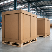 Carton ondulé robuste sur mesure pour l'emballage d'équipements industriels à l'exportation