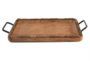 Plato de madera artesanal para servir, grano de madera Natural, perfecto para fiestas y necesidades de servicio en el hogar con estilo - Product Image 6