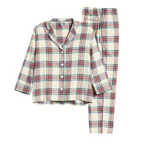 Kivotech-Ropa de dormir de alta calidad, pijama de camisa corta, 100% de algodón, conjuntos de ropa de descanso de secado rápido, conjuntos informales para el hogar para mujer, algodón sólido - Product Image 4