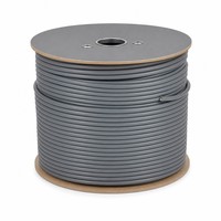 Câble Réseau Ethernet UTP CAT6 CAT6A Haute Performance 305M 1000FT Cuivre Nu Massif 24AWG Câble LAN Extérieur Intérieur Gris LSZH