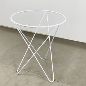 CBCF011 - Pieds de table de café industriels et minimalistes en fer, 4 pieds en forme de V avec plateau rond, pour tables à manger et mobilier hospitalier - Product Image 2