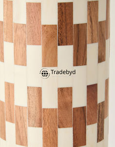 Lámpara de Mesa de Diseño Artesanal con Incrustaciones de Hueso Premium, Base E26, LED AC, Moderna, Ecológica, Regulable, para Decoración de Hogar de Lujo, Tradebyd - Product Image 5