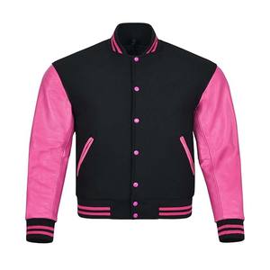 Blank hiver personnalisé Vintage école collège hommes vestes manteau laine Letterman Bomber Baseball Varsity veste - Product Image 4