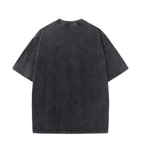 เสื้อยืดโอเวอร์ไซส์ผู้ชายผ้าฝ้าย 100% ล้างสีแบบแอซิด กำลังเป็นที่นิยม - คุณภาพดีที่สุด สีและขนาดปรับแต่งได้ แห้งเร็วและระบายอากาศได้ดี - Product Image 5