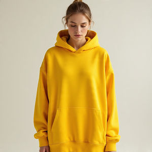 Sweat à capuche tendance 2025 pour femmes, tissu épais, molleton de coton 450 GSM, sweat à capuche oversize pour femmes, vente en gros - Product Image 3
