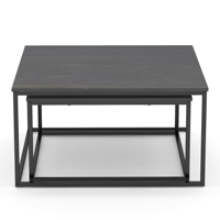 Nouveau design 2025 table centrale en bois avec base en métal enduit de poudre article de luxe moderne en gros meilleure vente de meilleure qualité