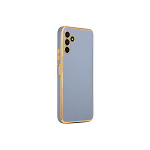 Coque de luxe en silicone bleu pour Samsung Galaxy A04S XR, souple, antichoc, avec sangle de suspension, style INS - Product Image 1