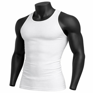 Men's <b>White</b> Solid O-Neck Knitted <b>Tank</b> <b>Top</b> Casual Sleeveless Shirt Men's <b>white</b> cotton <b>tank</b> <b>top</b> Sleeveless casual summer <b>top</b> - Product Image 3