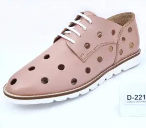 Zapatos de cuero informales 2023 de alta calidad para mujer, zapatillas de deporte informales de cuero genuino para mujer, zapatos de suela duradera de peso ligero EVA