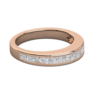 Bague pour femme en or jaune 18 carats avec diamant de laboratoire taille marquise, motif géométrique, plaqué rhodium, certifiée IGI pour mariage - Product Image 3