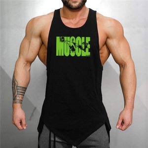 Gym Stringer <b>Singlet</b> With Customized Brand Logo Bodybuilding Tank Top <b>Men</b> - Product Image 3