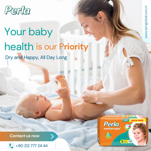 ผ้าอ้อมสำเร็จรูปสำหรับฝึกหัดเดิน รุ่น PERLA คุณภาพสูง เบอร์ 3 ไซส์ XXL XXXL ลายพิมพ์ ผ้าอ้อมเด็ก/ผ้าอ้อมสำเร็จรูปสำหรับเด็กทารก - Product Image 1