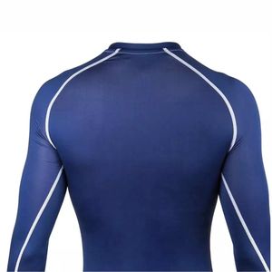 MMA Shirt Short Set Rash Guard Diseña tu propia camisa de compresión de sublimación Bjj Rash Guard - Product Image 3