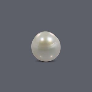 Perles d'eau douce naturelles Basra Pearl 5,46 carats, blanches/dorées, 7-8 mm, pour la fabrication de bijoux - Product Image 2