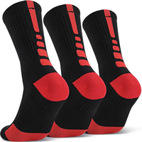 Chaussettes de sport personnalisées OEM pour hommes, rayées blanches et noires, tricotées, respirantes, coupe régulière, en coton et élasthanne, hiver 2026