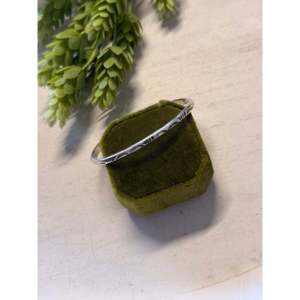 Navajo Handmade Sterling <b>Silver</b> Stamped Fashion <b>Cuff</b> <b>Bracelet</b> - Product Image 3