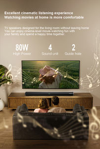 <span class=keywords><strong>Barre</strong></span> <span class=keywords><strong>de</strong></span> <span class=keywords><strong>son</strong></span> XDOBO Home 1978 II 80W Bluetooth avec 4 haut-parleurs pleine bande, 1 ARC, USB, coaxial, optique, système audio sans fil - Product Image 4